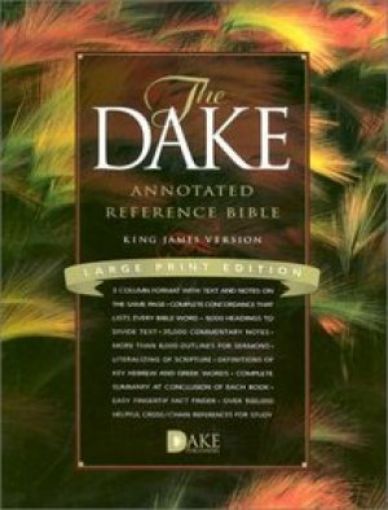 Picture of Kjv-Dake Ref.Bible-Lp Burg-Ind