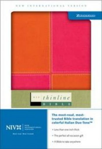 Picture of Niv-Thinline Bible-Orange/Pink