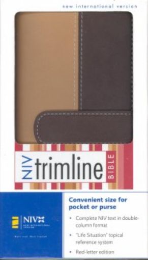 Picture of Niv-Trimline Bible-Camel/Choco