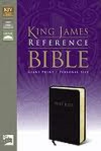 Picture of Kjv-Gaint Print Reference Bible-Burgundy