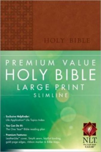 Picture of Premium Value Large Print Slimline Bible Nlt