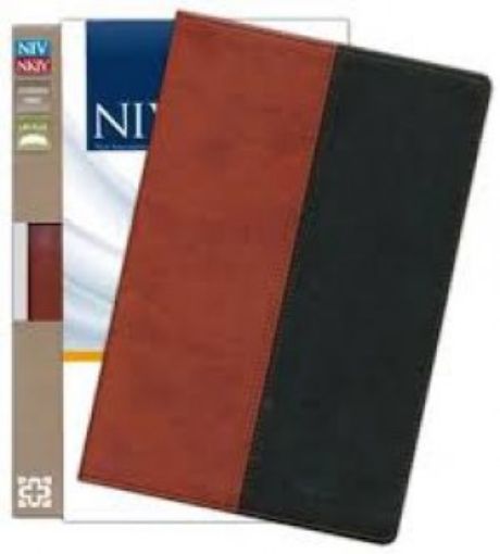 Picture of Niv And Nkjv Side-By-Side Bible Russet/Blk