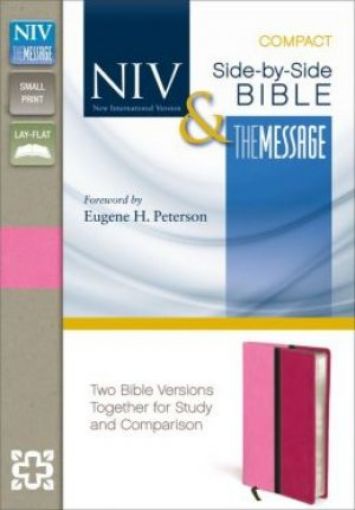 Picture of Niv And The Message Side-By-Side Bible, Compact: Pink
