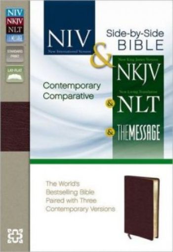 Picture of Contemporary Comparative Side-By-Side Bible: Niv Nkjv Nlt The Messageburgundy