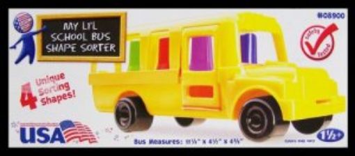 Picture of Plastic School Bus Shape Sorter