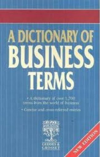 Picture of A-Dictionary Of Business Terms
