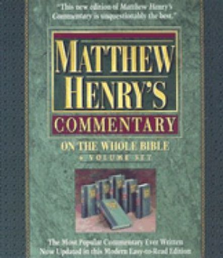 Picture of Mathew Henry's Comm.-6 Vol.Set