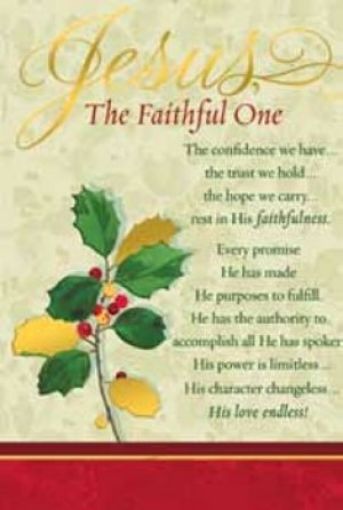 Picture of Jesus The Faithful One-Christmas Cards