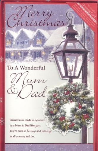 Picture of Merry Christmas To A Woman Mum & Dad