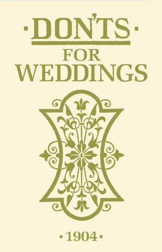 Picture of Don'ts for Weddings