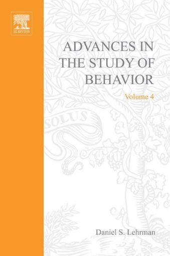 Picture of ADVANCES IN THE STUDY OF BEHAVIOR VOL 4