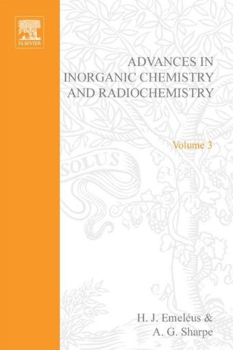 Picture of ADVANCES IN INORGANIC CHEMISTRY AND RADIOCHEMISTRY VOL 3