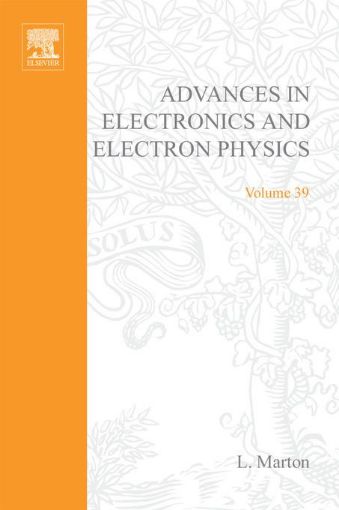 Picture of ADVANCES ELECTRONC &ELECTRON PHYSICS V39