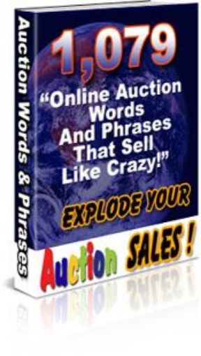 Picture of 1,079 Online Auction Words And Phrases That Sell Like CRAZY!