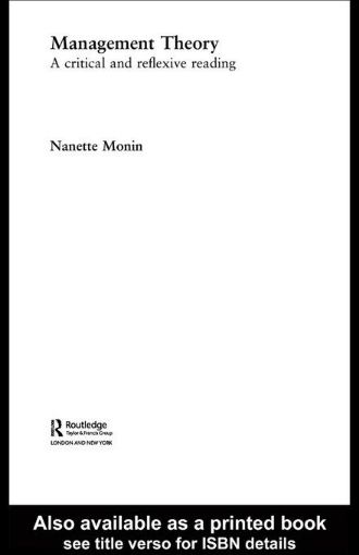 Picture of Management Theory: A Critical and Reflexive Reading