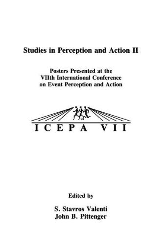 Picture of Studies in Perception and Action II: Posters Presented at the VIIth international Conference on Event Perception and Action