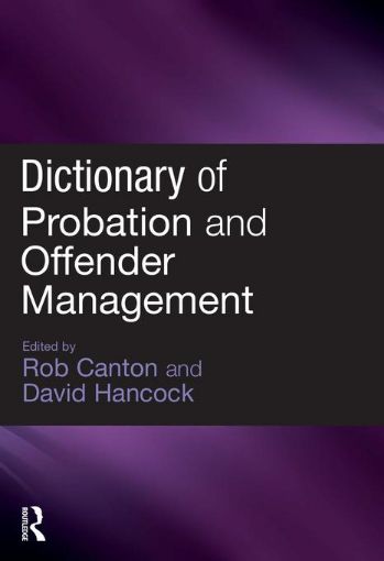 Picture of Dictionary of Probation and Offender Management