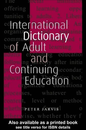 Picture of An International Dictionary of Adult and Continuing Education