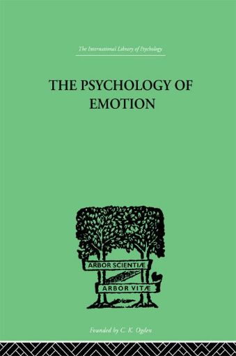 Picture of The Psychology of Emotion: Morbid and Normal