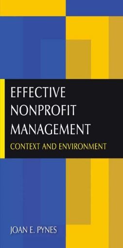 Picture of Effective Nonprofit Management: Context and Environment