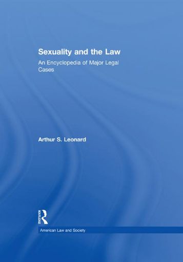 Picture of Sexuality and the Law: American Law and Society