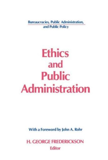 Picture of Ethics and Public Administration