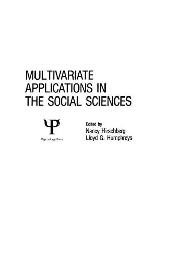 Picture of Multivariate Applications in the Social Sciences
