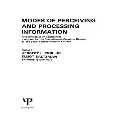 Picture of Modes of Perceiving and Processing Information