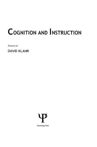 Picture of Cognition and Instruction