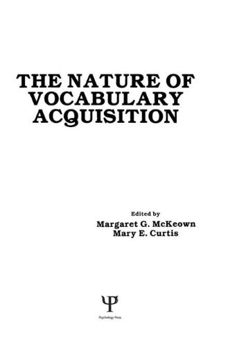 Picture of The Nature of Vocabulary Acquisition