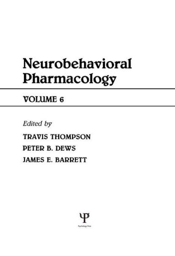Picture of Advances in Behavioral Pharmacology: Volume 6: Neurobehavioral Pharmacology
