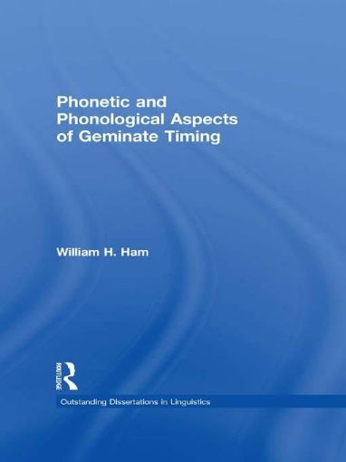 Picture of Phonetic and Phonological Aspects of Geminate Timing