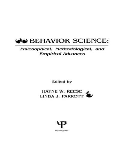 Picture of Behavior Science: Philosophical, Methodological, and Empirical Advances