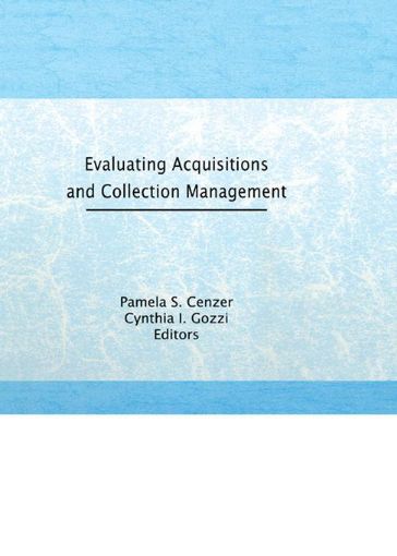 Picture of Evaluating Acquisitions and Collection Management