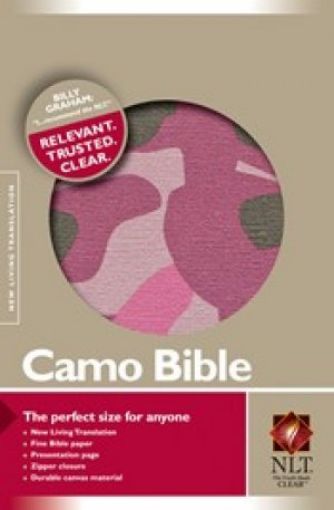 Picture of Nlt- Camo Bible- Pink