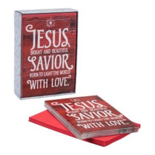 Picture of Card - Boxed - Jesus Bright And Beautiful