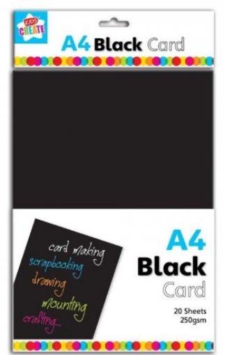 Picture of A4 Black Card (Pvr/4)