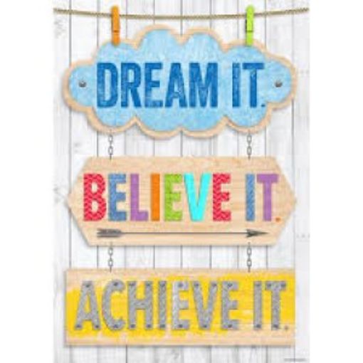 Picture of Dream It Believe It Achieve It.