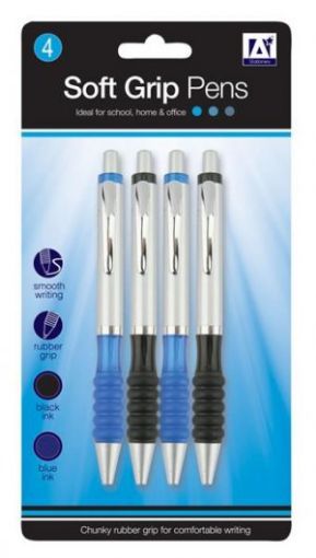 Picture of 4 Soft Grip Pens (Pfen)