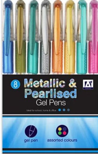 Picture of 8 Metalic & Pearl Gel (Mgu 4)
