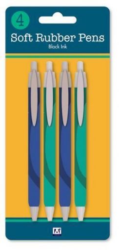 Picture of 4 Soft Rubber Pens (Sonq)