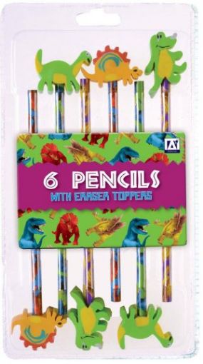 Picture of 6 Pencils With Eraser Toppers (Dipt)