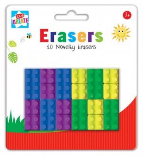 Picture of 10 Novelty Erasers (Bric)