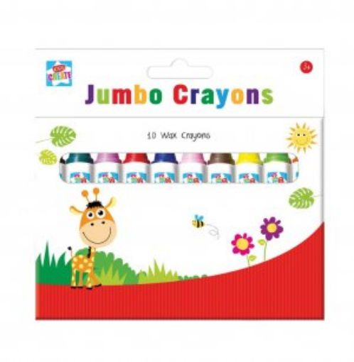 Picture of 10 Jumbo Wax Crayons (Cyon)