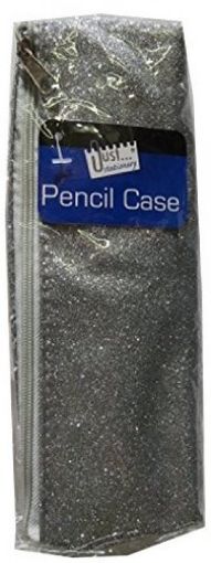 Picture of Glitter, Sparkle Pencil Case - Silver