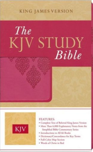 Picture of Study Bible Pink Imitation Leather (King James Bible)
