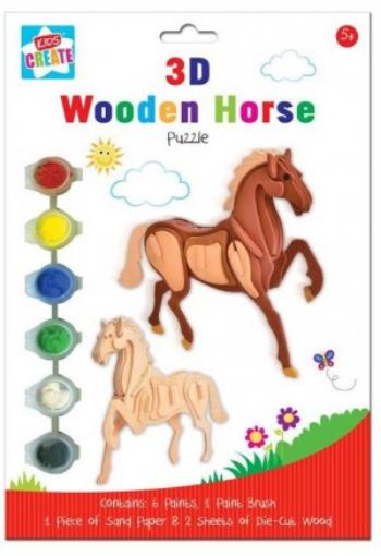Picture of Wooden 3D Horse Puzzle (Wopu)