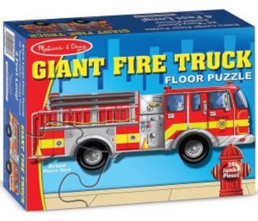 Picture of Giant Fire Truck Floor Puzzle (24 Pc)