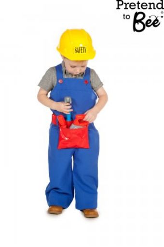 Picture of Builder Costume & Helmet Kids Costume 3 - 5 Years