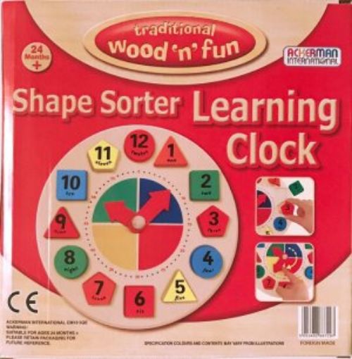 Picture of Shape Sorter Learning Clock (D66729)